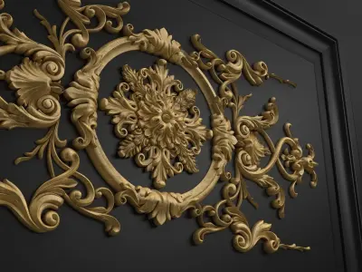 Carved decor for CNC 3D model