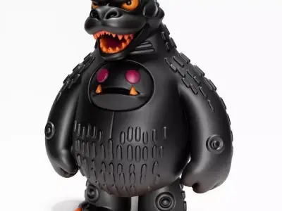  Obsidian kaiju Godzilla Sofubi toy 3D print model
