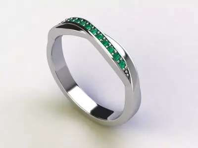 Veretta with oblique stones on top 3D print model