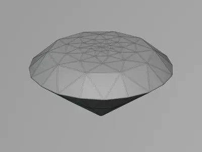 Round Diamond Ideal Cut 3D model