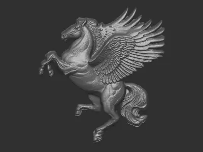 horse cnc baserelife 3D print model