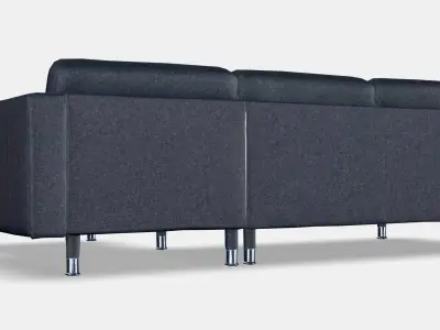 LANDSKRONA 3-seat sofa 10 Low-poly 3D model