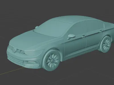 3D printable free passat model 3D print model