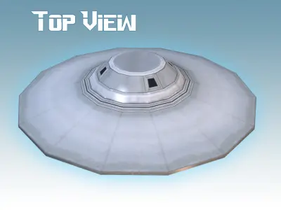 Flying Saucer - Sport Model Low-poly 3D model