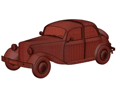 classic car 3D model from CGTrader