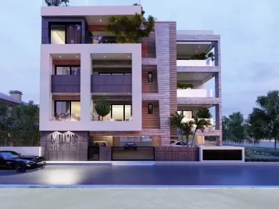 MOL18 exterior of modern apartment building 3D model