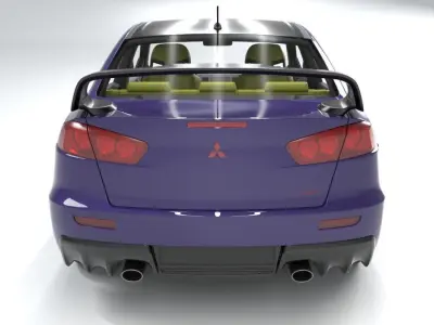 Mitsubishi Lancer Evolution 3d model 3D model