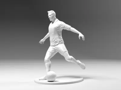 Footballer 03 Footstrike 07 Stl 3D print model