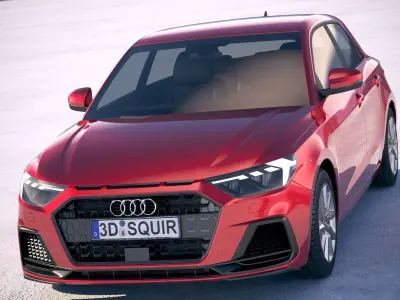 Audi A1 2019 3D model