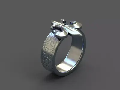 High-Quality 3D Ring Model Low-poly 3D model 29