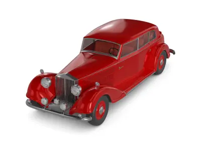 Retro Sedan Car 1920 3D model