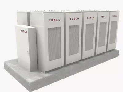Tesla powerpack 3D model