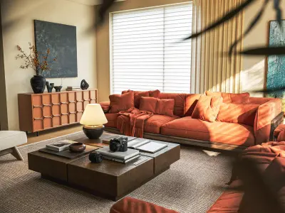 Modern Contemporary Living Room 126 3D model