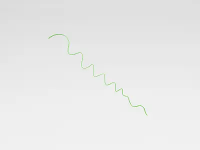 Ribbon v1 006 Low-poly 3D model