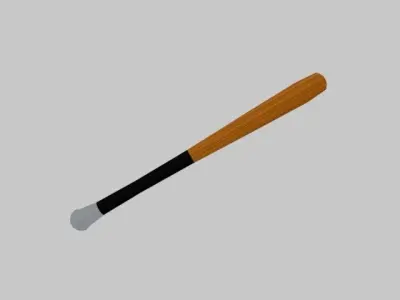 Baseball Bat Low-poly 3D model