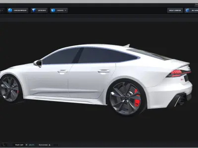 E3D - 2020 Audi RS7 Sportback  3D model