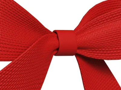 Christmas Bow Ribbon 79 Low-poly 3D model