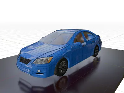 3D car for gaming and animation 3D model