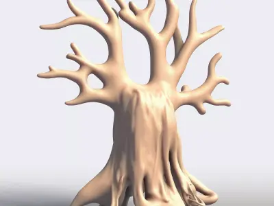 Spooky Haunted Tree Halloween  3D print model