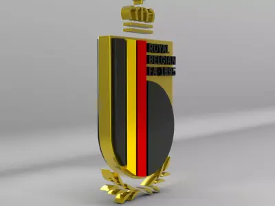 Belgium National Soccer Team Logo 3D model