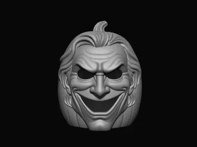Joker Pumpkin Halloween Lamp - Decor 3D print model