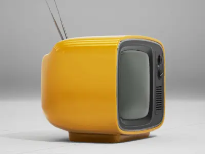 Retro TV UE4 Low-poly 3D model