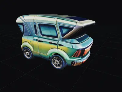 COOL CARS SolarRover no8 Collectable Model these WHEELS are HOT Low-poly 3D model