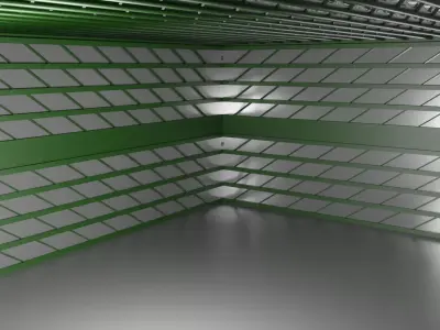  Hangar Interior Low-poly 3D model buy