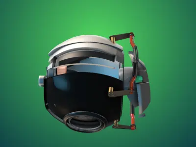 Wheatley futuristic looking device Free 3D model