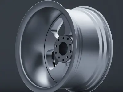 US MAG Wheels BLVD U125 Low-poly 3D model