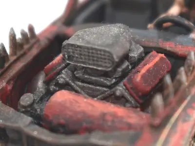 Modular Engine for Gaslands Cars 3D print model