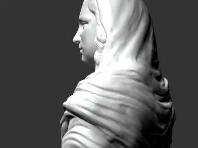 Mona Lisa 3D print model 3D print model
