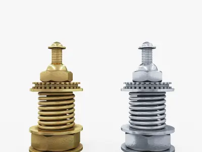 Chess Steampunk Low-poly 3D model