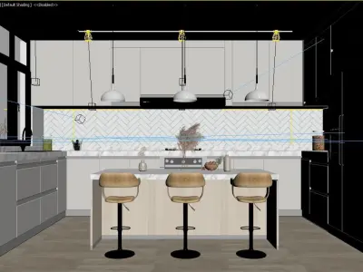 Modern Kitchen 3D model