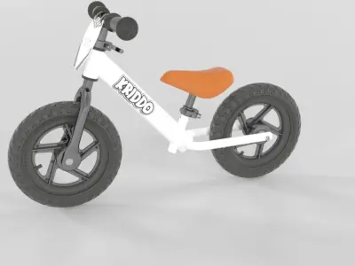KRIDDO Toddler Balance Bike 3D model