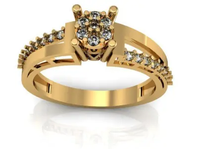 wadding ring 3D print model