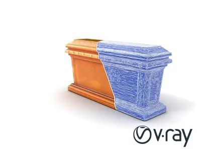 Ancient Egyptian Sarcophagus Sculpture model pack Low-poly 3D model