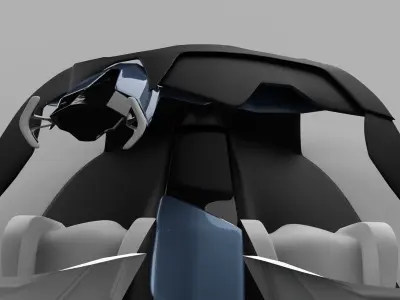 Automotive interior concept 3D model