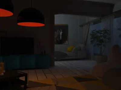Living room  3D model order