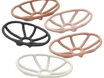 Nested clay bowl 3D model