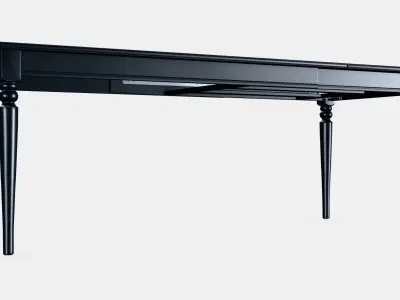 INGATORP Extendable table Low-poly 3D model