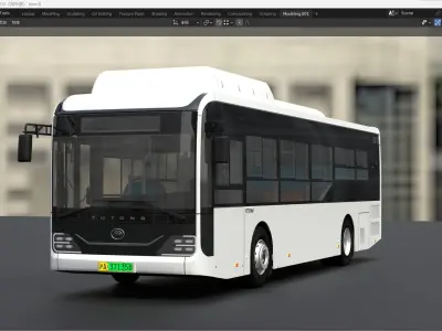 yutong H10 3dbus  3D model
