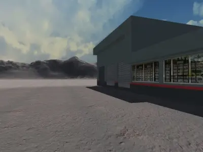 GASESTATION pemex gas station Free 3D model