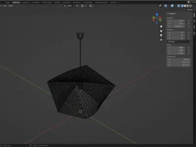 CHANDALIER 03 Low-poly 3D model