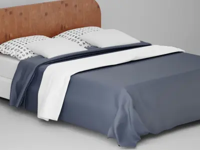 Modern Bed 3D model