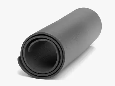 -Yoga Mattress -Used and Rolled- 3D model