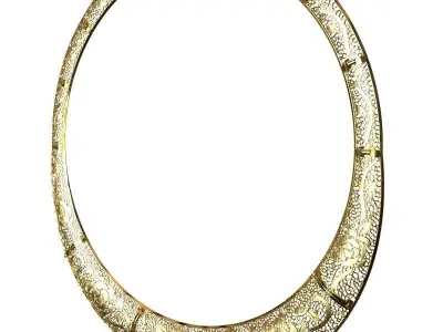 Floral necklace 3D print model