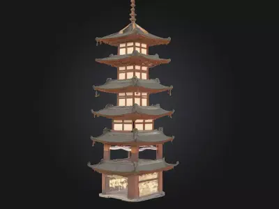 Pagoda of Lights  Radiant Temple of Serenity 3D model