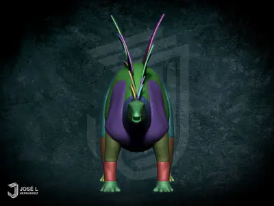 Basemesh Stegosaurus 3D model