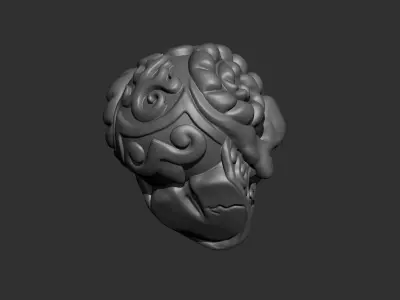 skull 3D print model